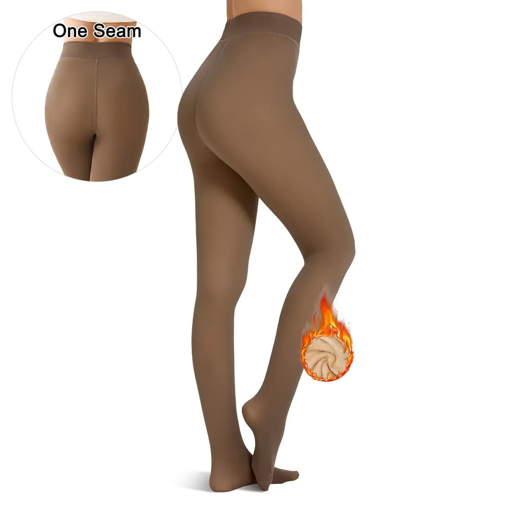 65K+ SOLD!🏆Fleece Lined Tights One-Lined Seams both front and back!
