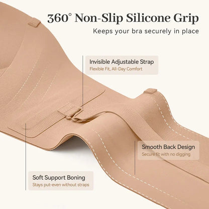 Salda Strapless Bra — Front-Closure Push-Up
