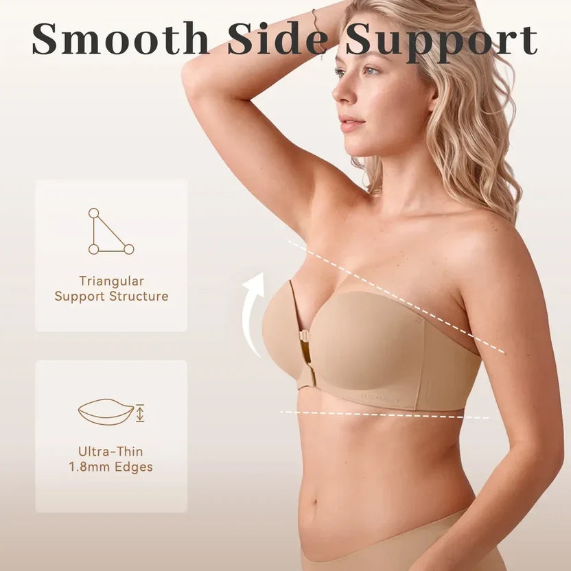 Salda Strapless Bra — Front-Closure Push-Up