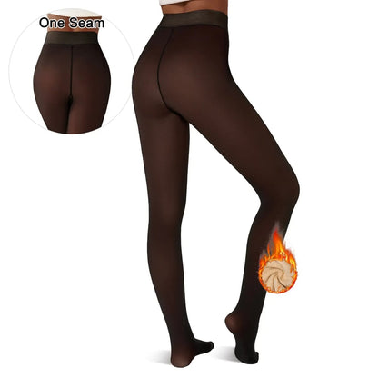 65K+ SOLD!🏆Fleece Lined Tights One-Lined Seams both front and back!