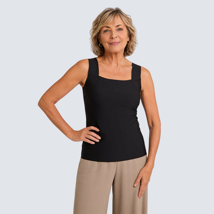 Built-In Bra Tank | Support in the front. Nothing wraps around your back.