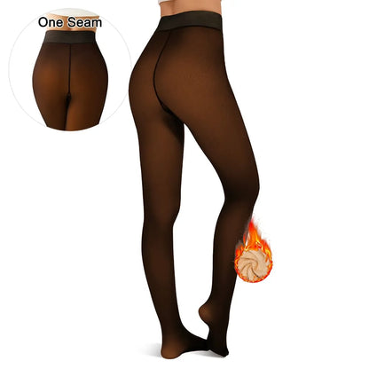 65K+ SOLD!🏆Fleece Lined Tights One-Lined Seams both front and back!