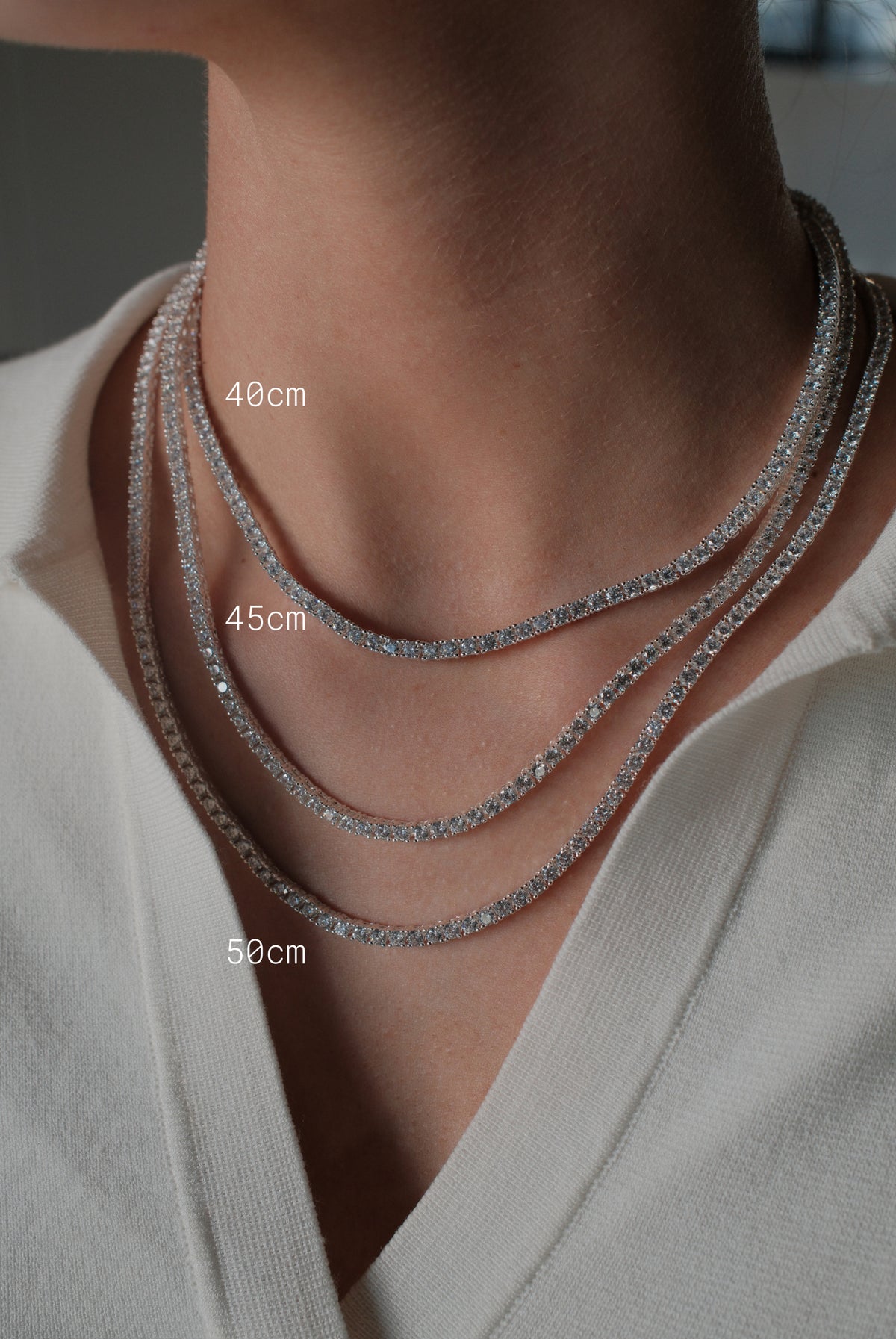 Dani Tennis Necklace - Gold