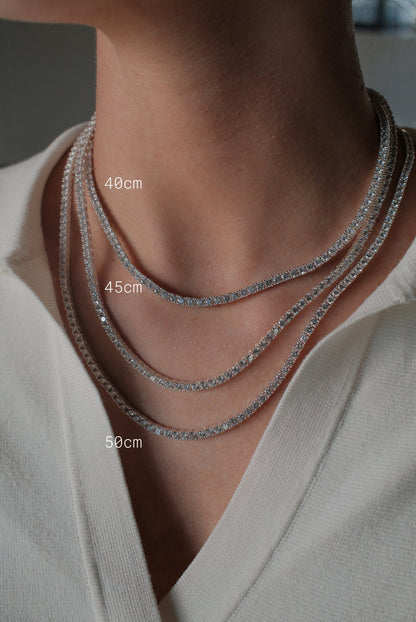 Dani Tennis Necklace - Gold