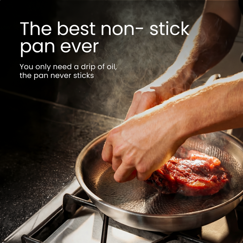 Titanium Fry Pan Pro® | Perfect Non-Stick Cooking without Chemicals!