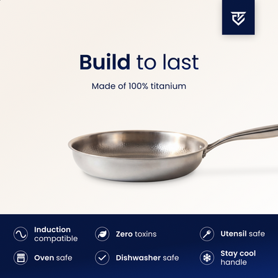 Titanium Fry Pan Pro® | Perfect Non-Stick Cooking without Chemicals!