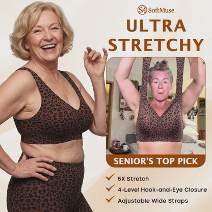 CrossyBra - Cross Back Front Closure Wireless Posture Support Bra