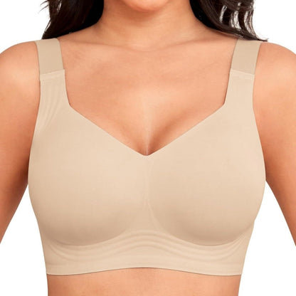SEAMLESS JELLY BRA FULL COVERAGE PUSH UP NO UNDERWIRE BRA