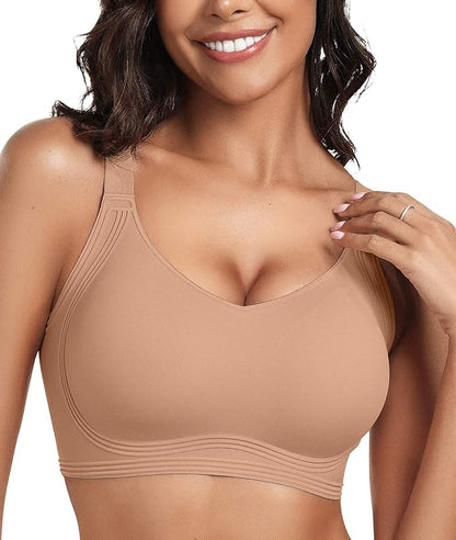 SEAMLESS JELLY BRA FULL COVERAGE PUSH UP NO UNDERWIRE BRA