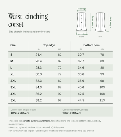 Perfect waist-cinching corset